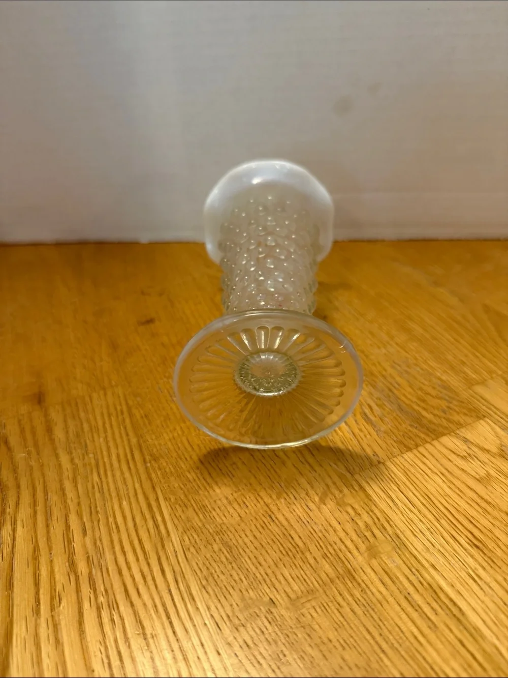 White Hobnail Milk Glass Bud Vase - Unbranded